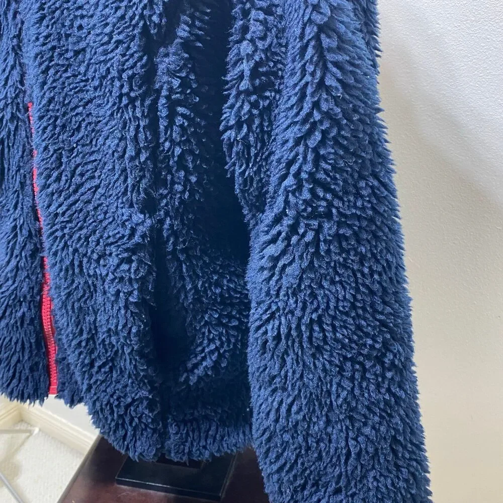 Tommy Hilfiger Women's Big Logo Color-Block Sherpa Full Zip Size Large Jacket - Picture 5 of 10